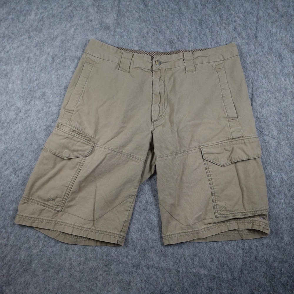 Vintage Spyder Shorts Men Large Tan Cotton Canvas Cargo Utility‎ 90s Y2K